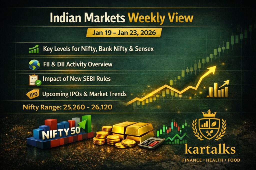 Indian markets weekly view Jan 19 to Jan 23, 2026, with Nifty and Sensex outlook