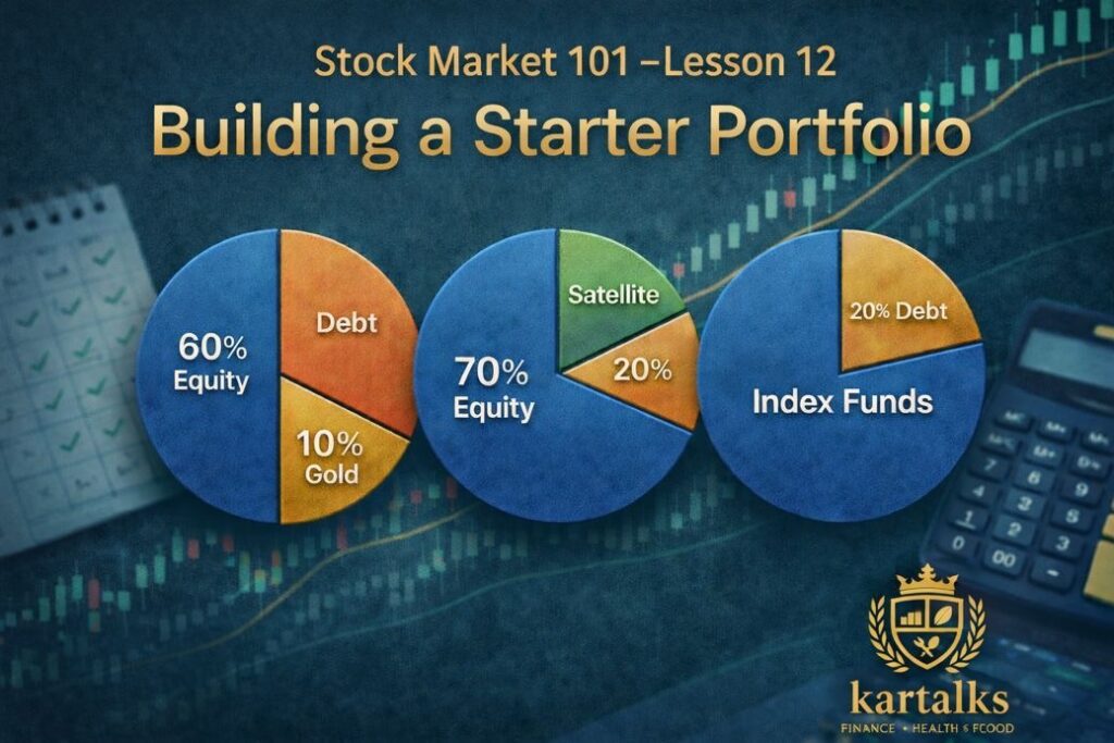 Beginner-friendly starter portfolio asset allocation explained with simple investment recipes