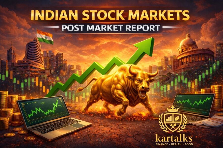 Indian Markets Post Market Report Today with Nifty 50, Sensex and Bank Nifty closing higher led by banking and auto stocks