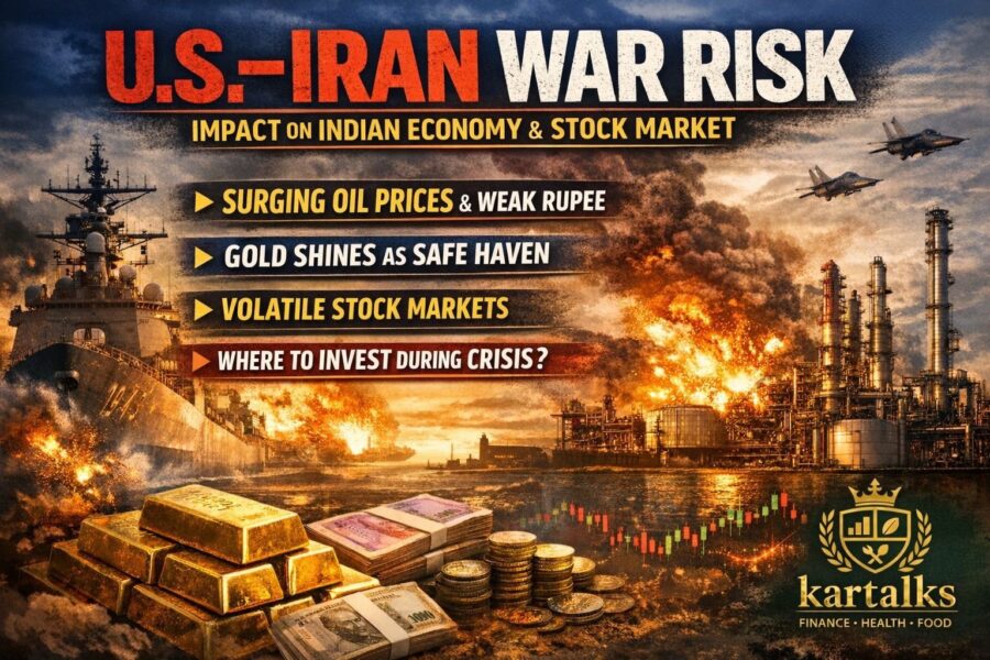 U.S-Iron War Risk impact on Indian economy and stock market with oil, gold, and market volatility highlights