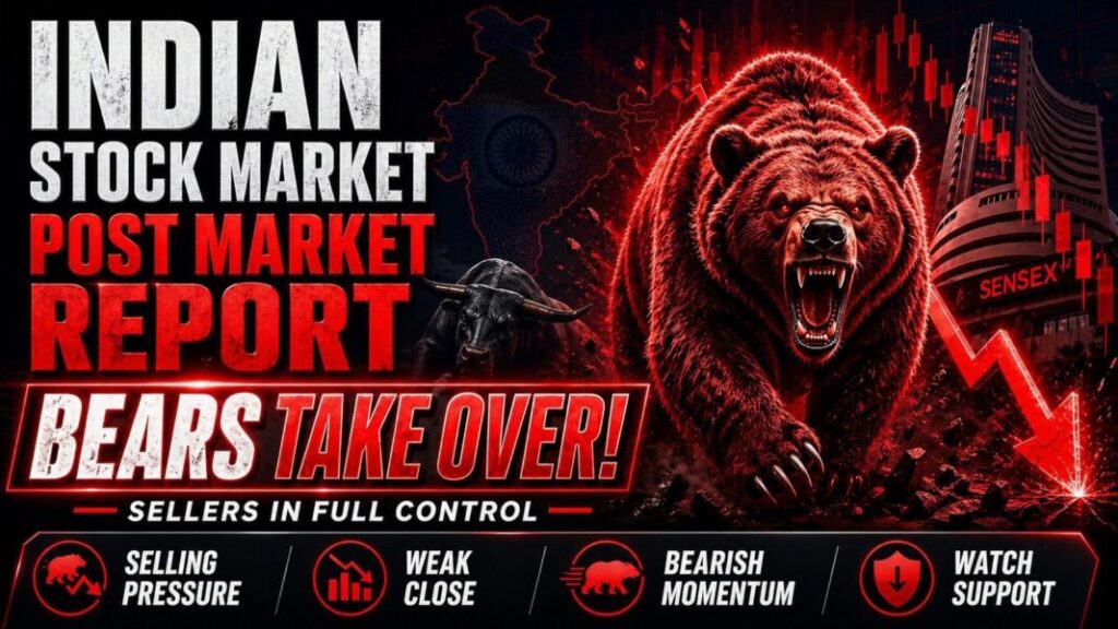 Indian Markets Post Market Report Today May 11 2026 with Sensex crash Nifty below 23850 and Bank Nifty weakness