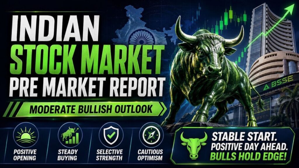 Indian Markets Pre Market Report Today May 6 2026 with GIFT Nifty, Nifty 50, Bank Nifty, Sensex, crude oil and FII DII data