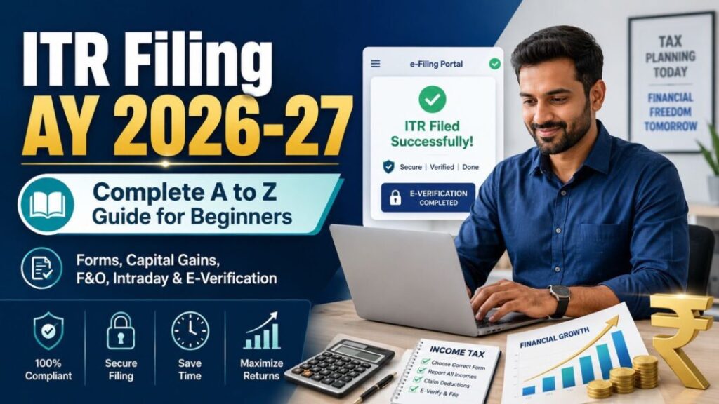 ITR Filing AY 2026-27 complete guide for salaried people investors and traders