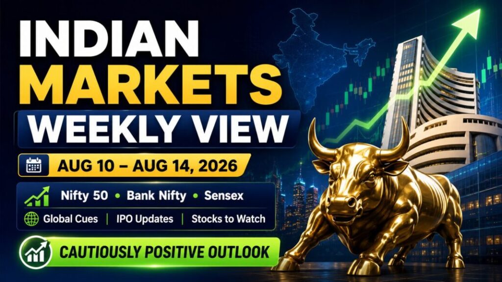 Indian Markets Weekly View for Aug 10–14, 2026 with Nifty 50, Bank Nifty and Sensex outlook