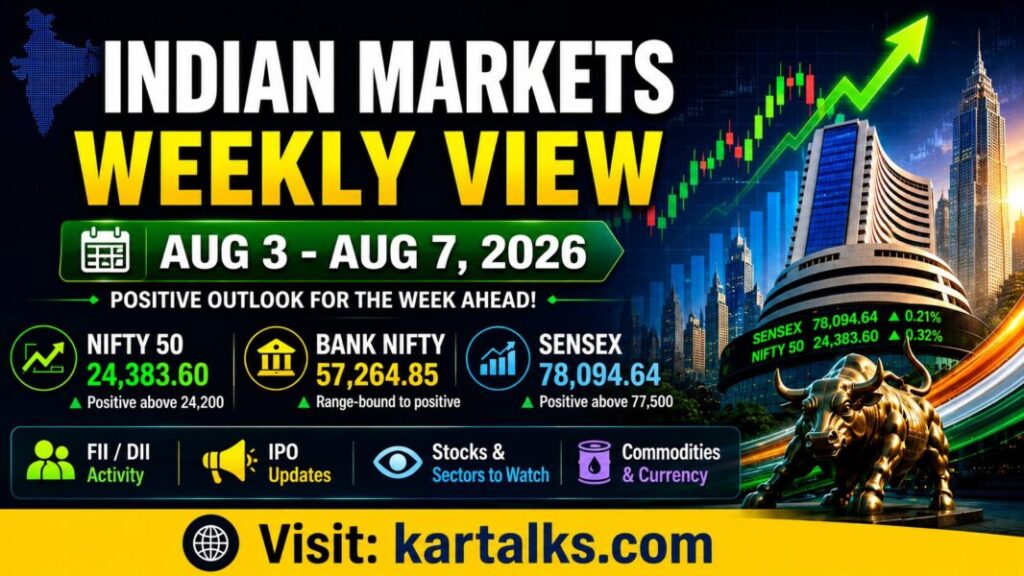 Indian Markets Weekly View for August 3–7, 2026 with Nifty 50, Bank Nifty and Sensex outlook