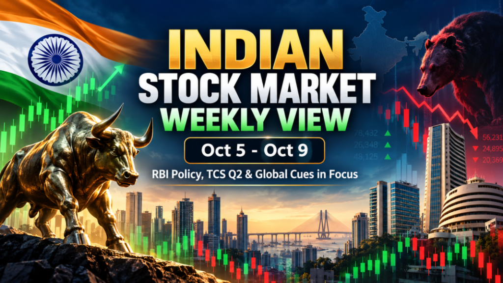 Indian Stock Market Weekly View Oct 5–9 2026 with Nifty outlook, RBI policy and TCS Q2